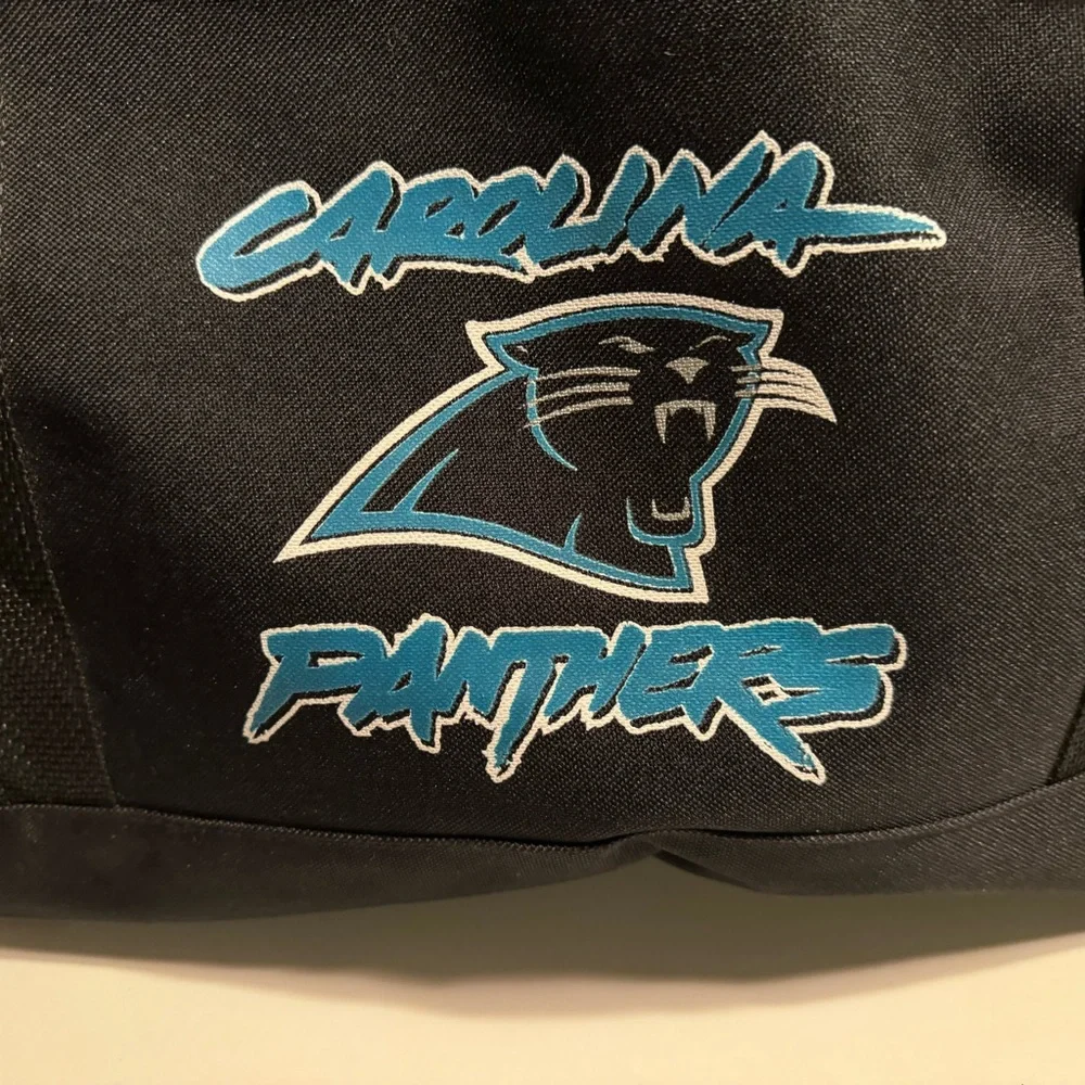 Vintage Carolina Panthers NFL Football Black Men’s Duffel Bag MINTY